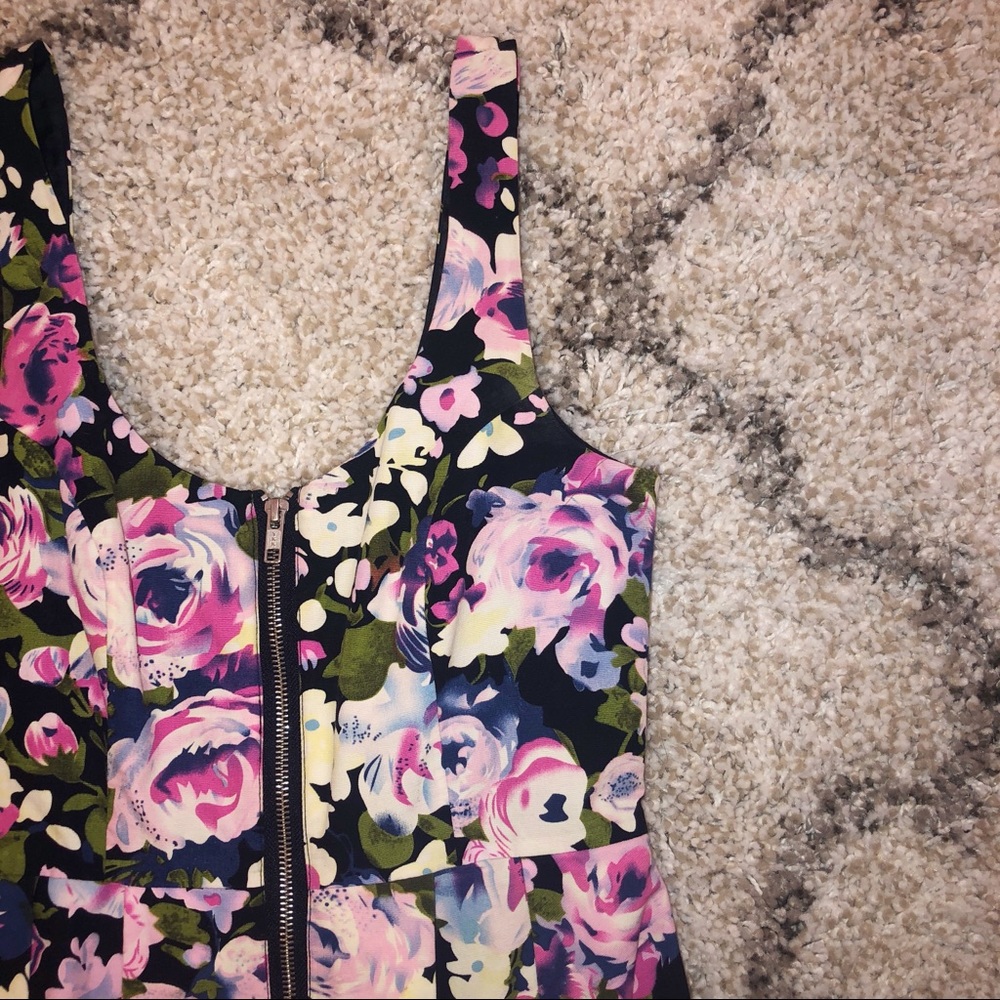Floral Zip Dress